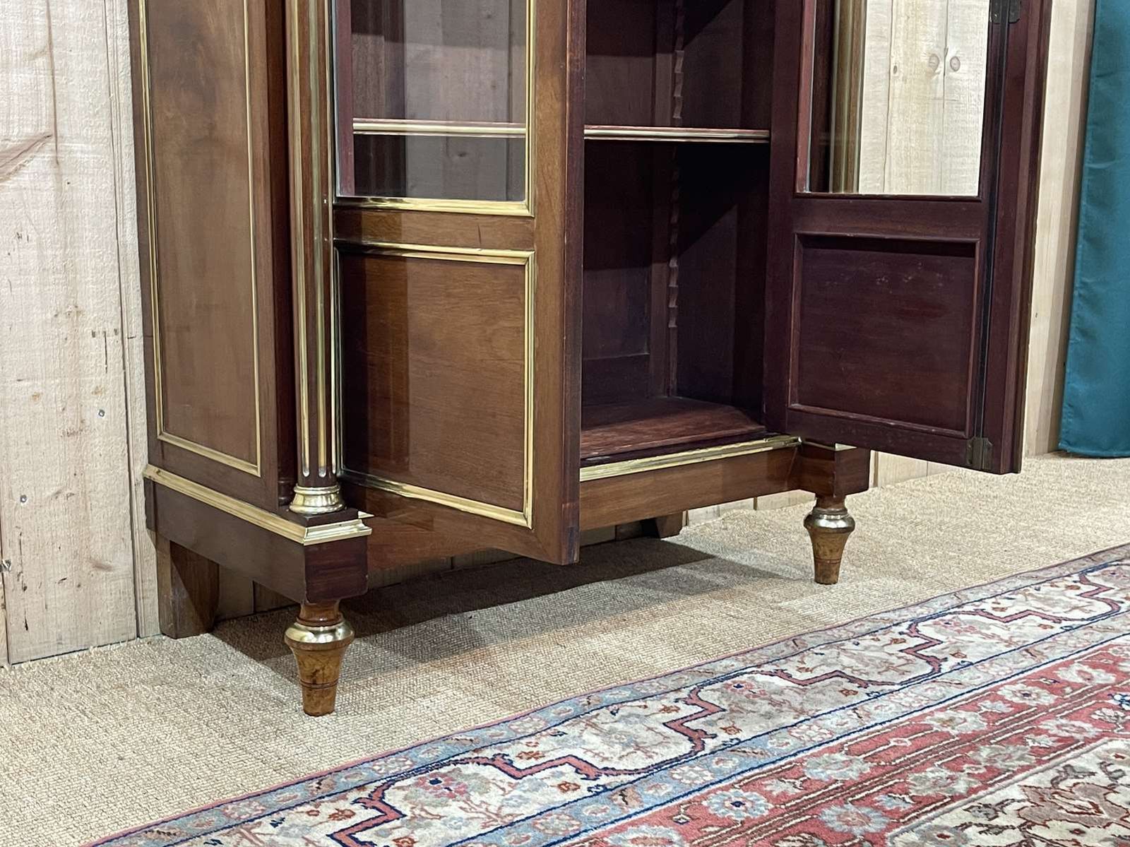 photo buy Napoleon III Library In Mahogany And Brass Net