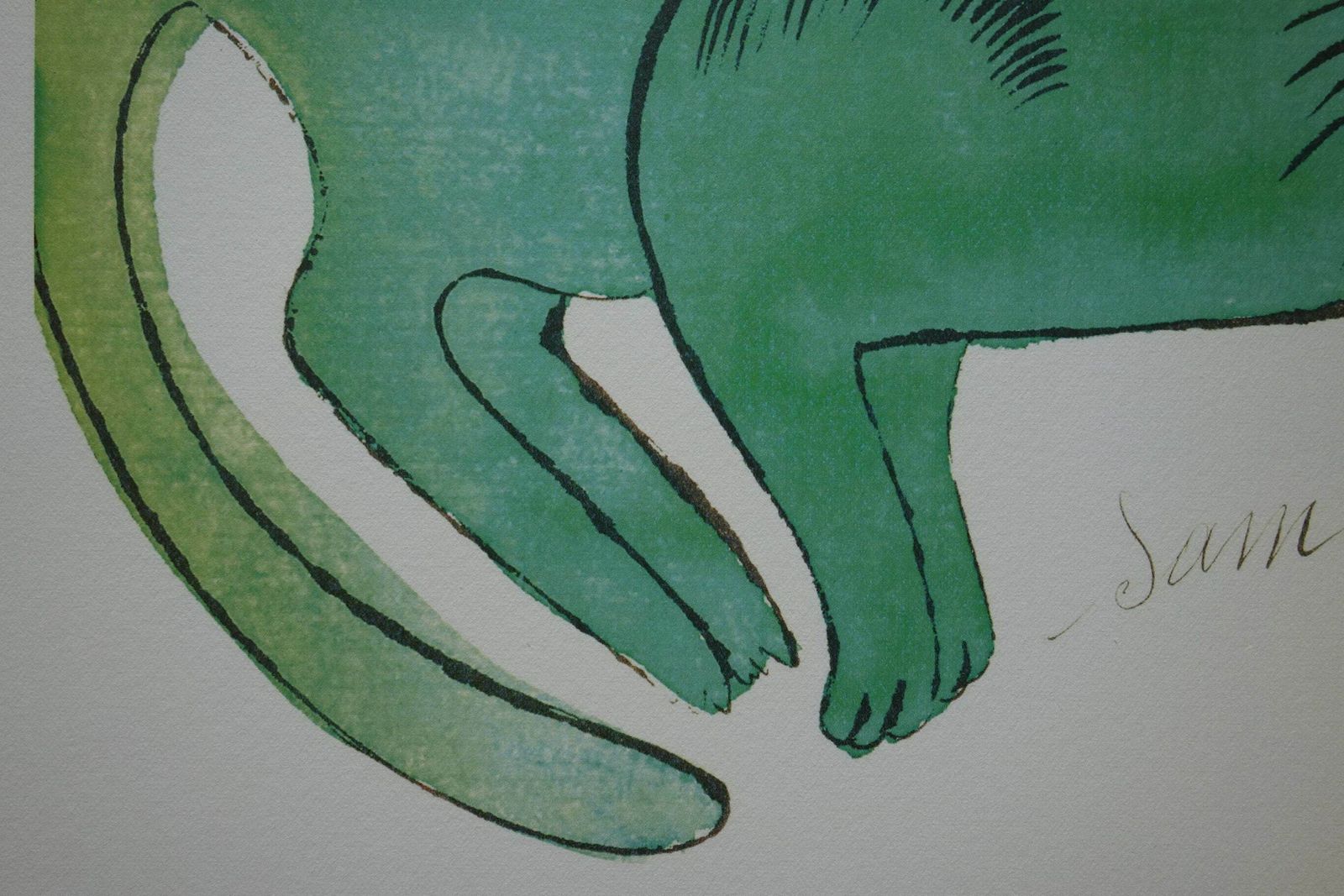 Fine Pop Art Limited Edition Print   Illustration   Cat, Andy Warhol, Signed & Numbered photo vintage