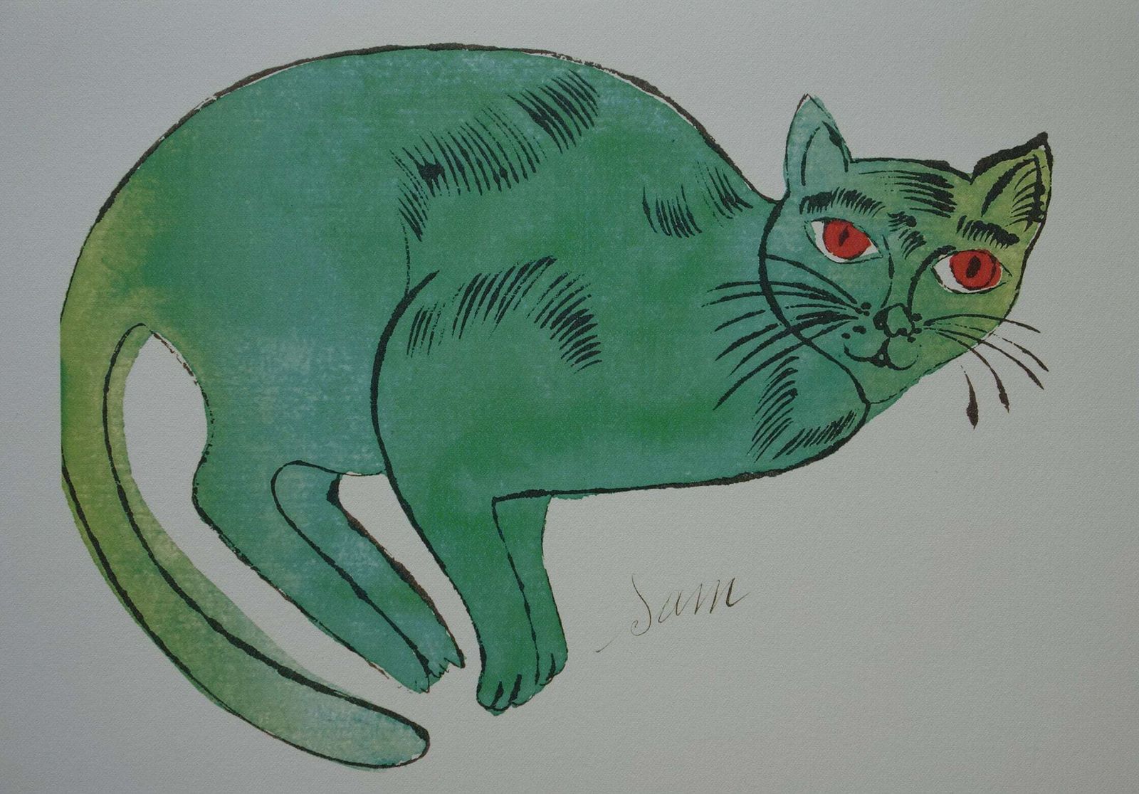 photo furniture Fine Pop Art Limited Edition Print   Illustration   Cat, Andy Warhol, Signed & Numbered