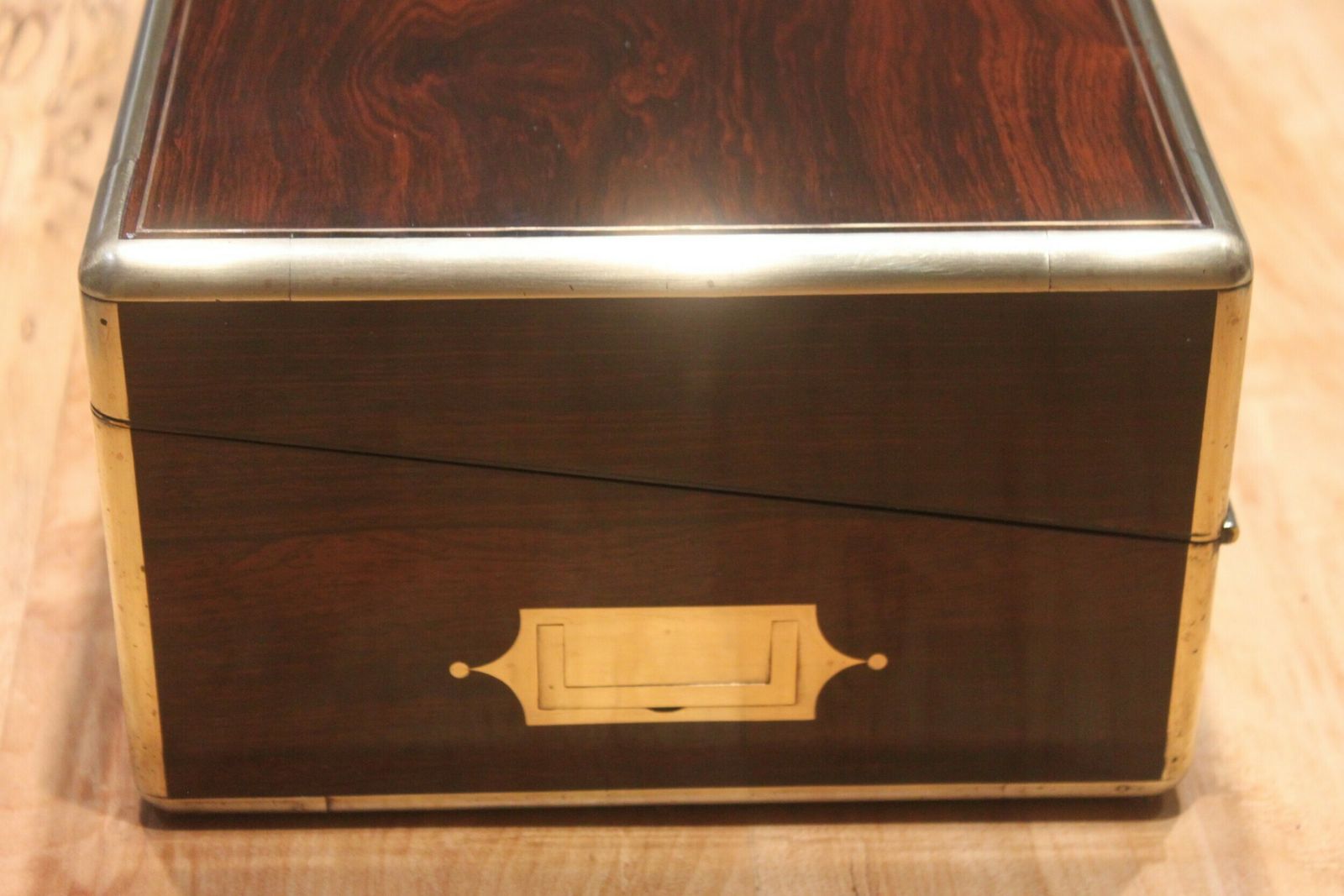 19th Century Rosewood And Brass Inlaid Writing Slope photo 889.2