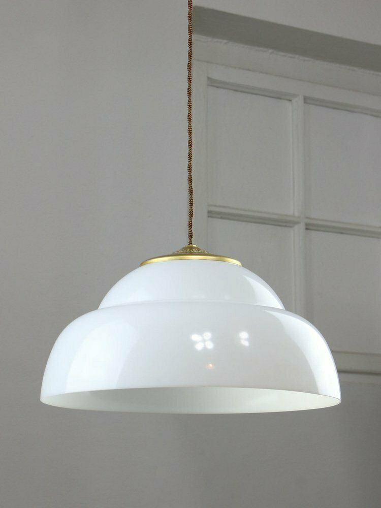 photo furniture Mid Century Italian Brass And Acrylic Glass Pendant Lamp