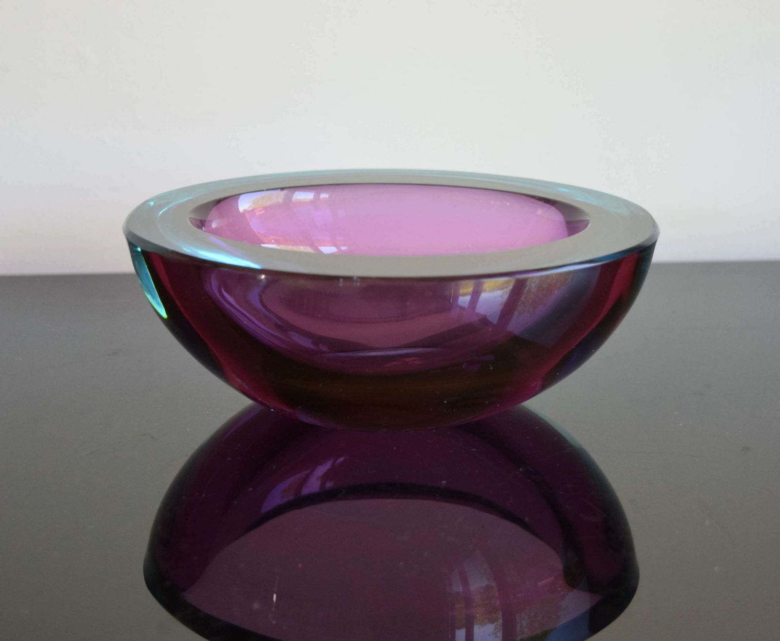 A Murano Sommerso Bowl In The Style Of Flavio Poli