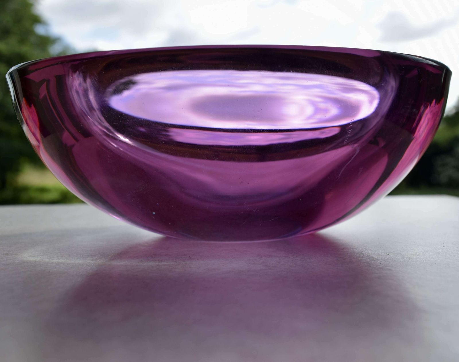A Murano Sommerso Bowl In The Style Of Flavio Poli photo vinterior