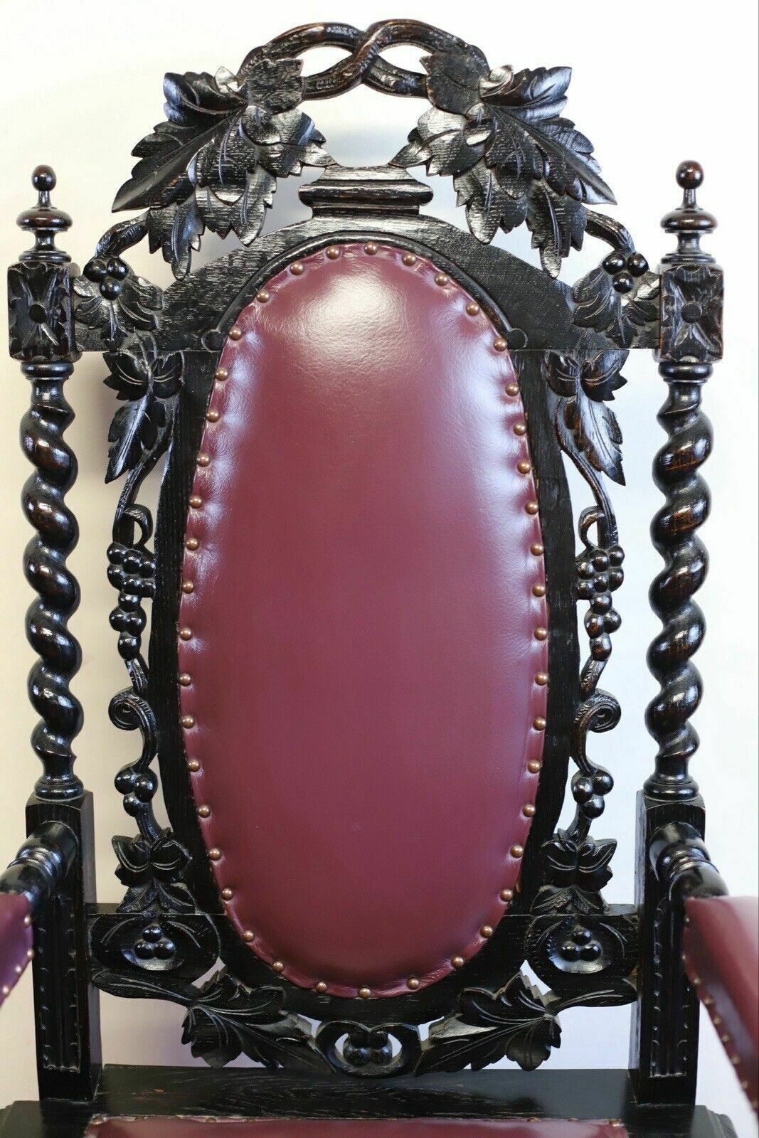 photo furniture Beautiful Pair Of Victorian Carolean Open Armchairs