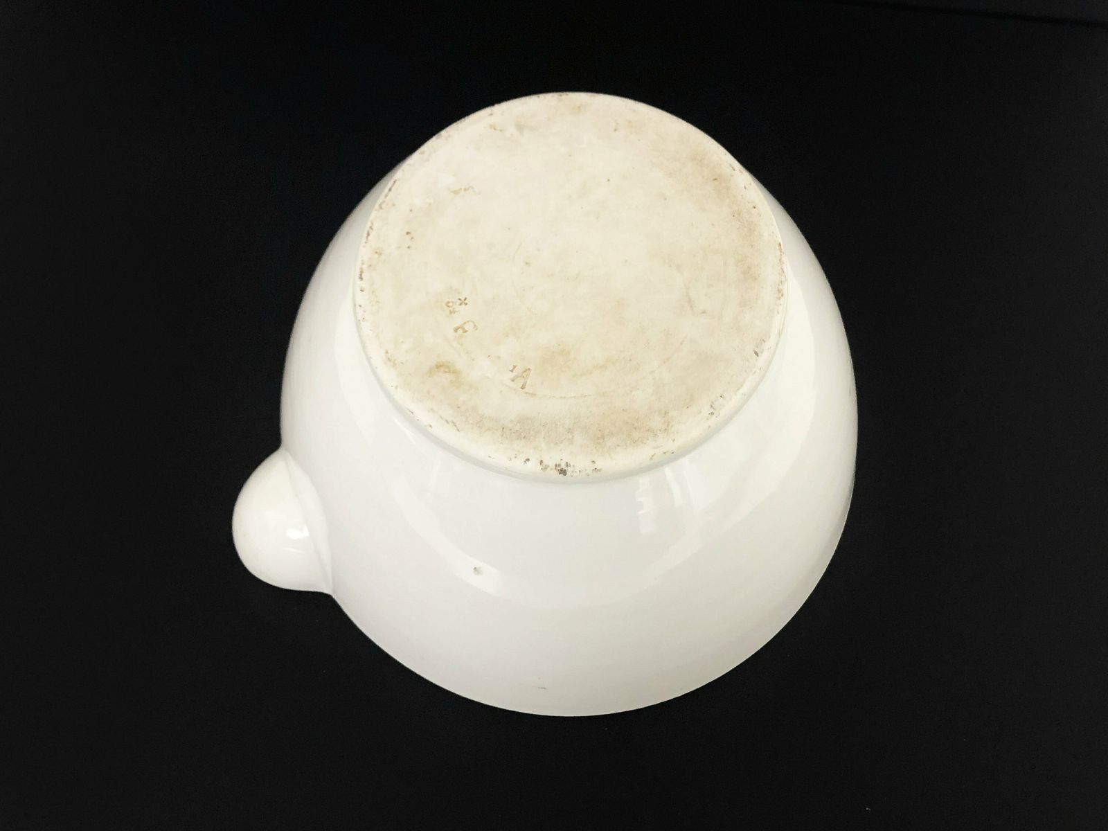 Old Apothecary Mortar In White Marble photo vintage