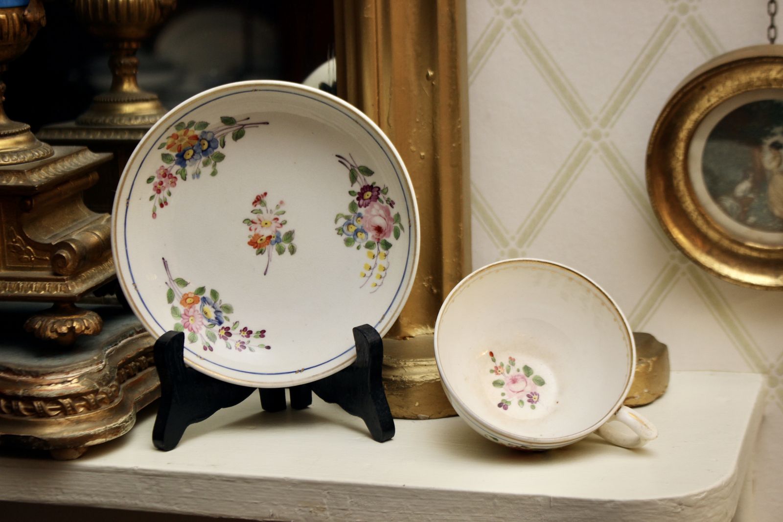 A Pretty Little Bloor Crown Derby Tea Cup, C.1820, Hand Painted photo for sale