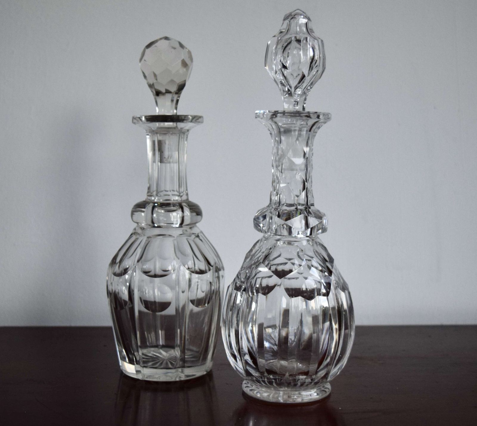 2 French Miniature Decanters Belle Epoque C1900 photo furniture