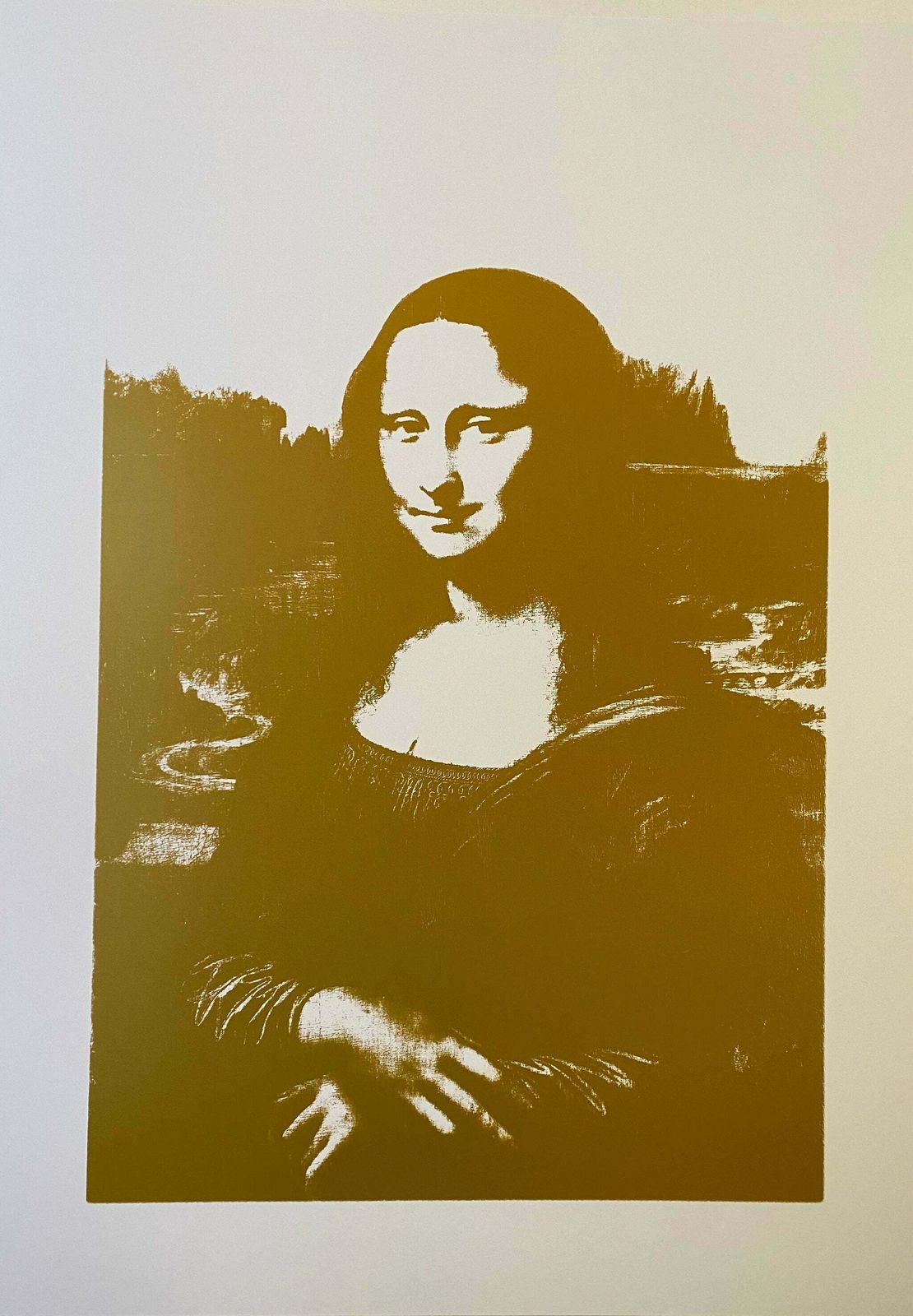 Andy Warhol 'Sunday B. Morning' Mona Lisa Gold
