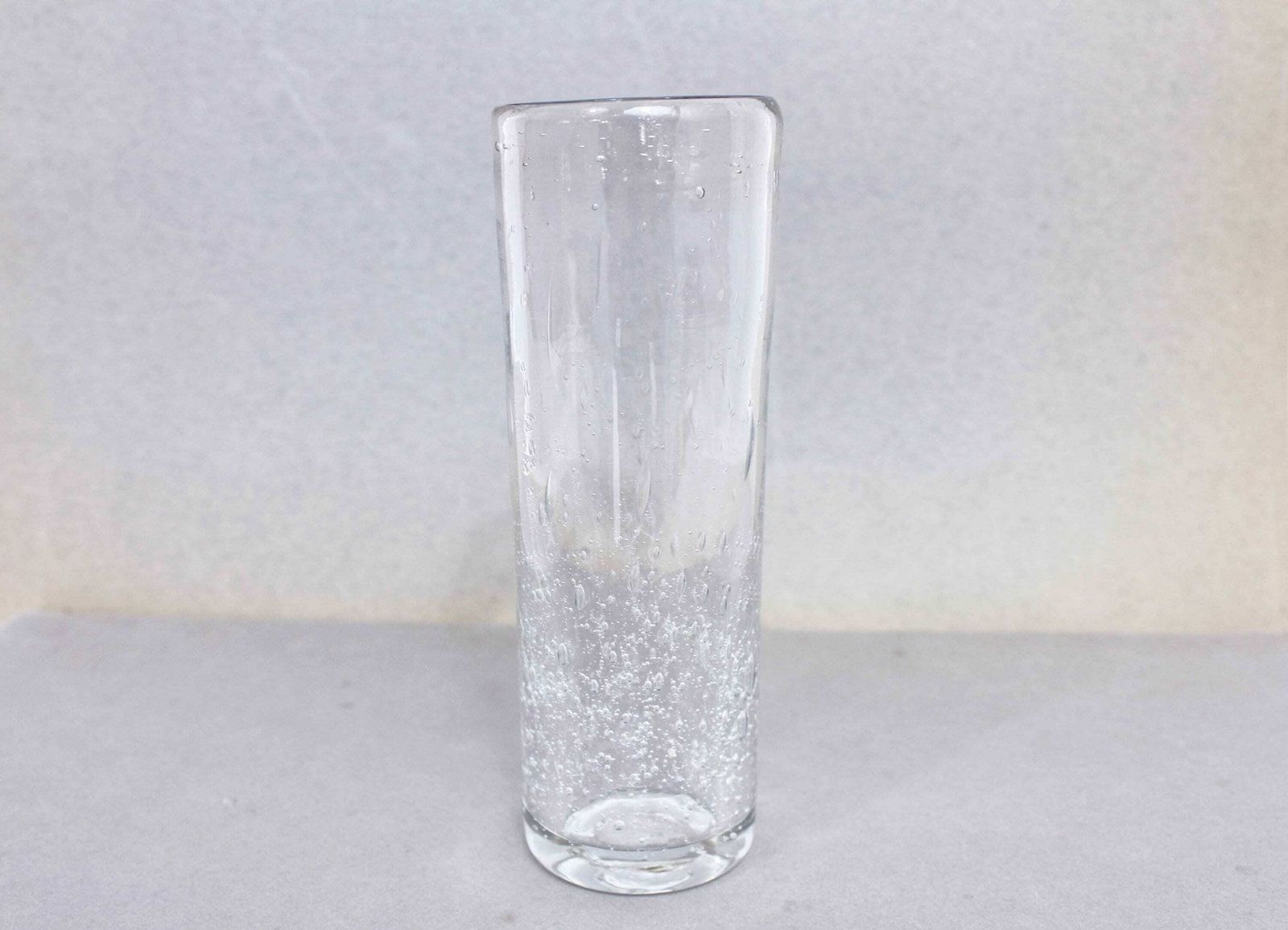 Glass Vase From The 70s With Bubble Inlay photo furniture