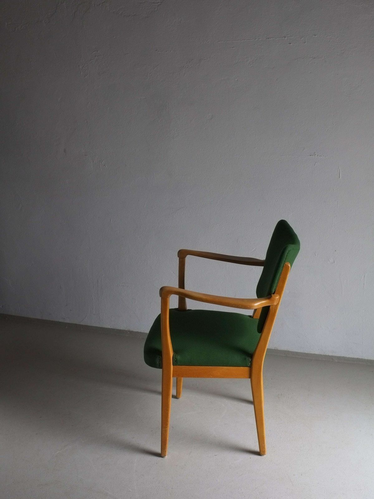 Green Beech Wood Armchair | Nordiska Kompaniet | Sweden | Vintage photo 542.0