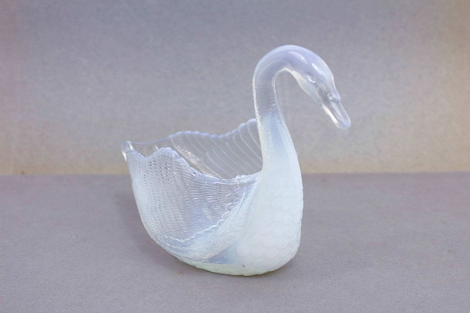 Burtles & Tate Blue Uraline Glass Pocket Tray From The Victorian Period.