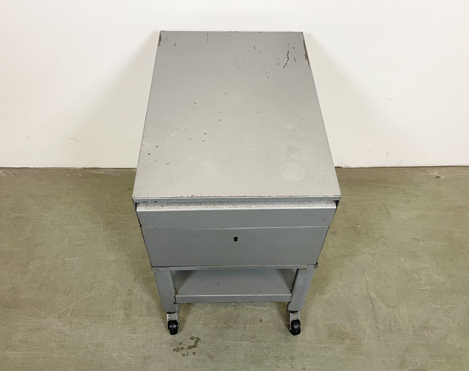 Grey Industrial Trolley , 1960s photo Furniture