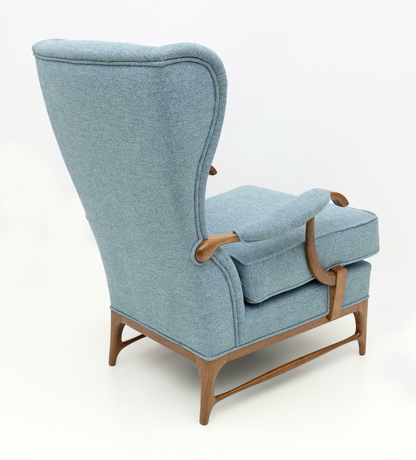 Pair Of Paolo Buffa Mid Century Modern Italian Bouclè Armchairs By Framar, 1950s £6,166.47per Set photo for sale
