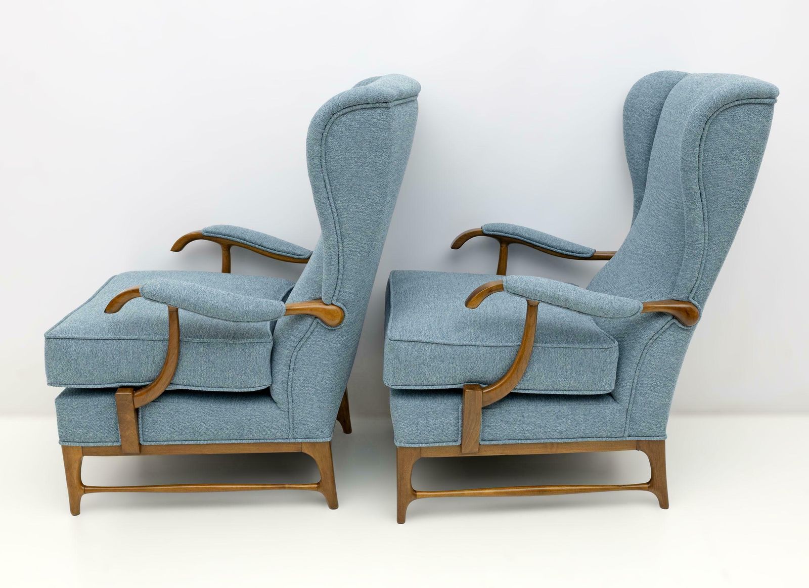Pair Of Paolo Buffa Mid Century Modern Italian Bouclè Armchairs By Framar, 1950s £6,166.47per Set photo vinterior