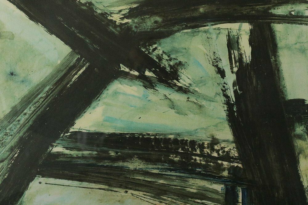 Frans Minnaert, Composition, Color Lithograph, 1990s, Framed photo 1852.0
