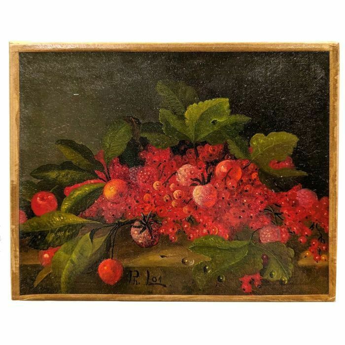 Still Life With Strawberries And Currants French School Philippe Lazare 20th Century
