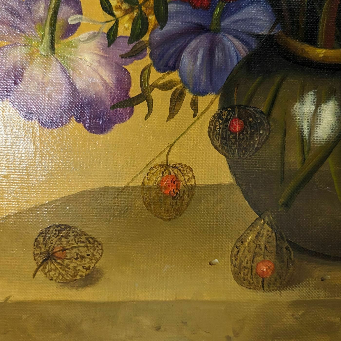 Still Life With Tulips And Japanese Irises French School Philippe Lazare 20th Century photo vinterior