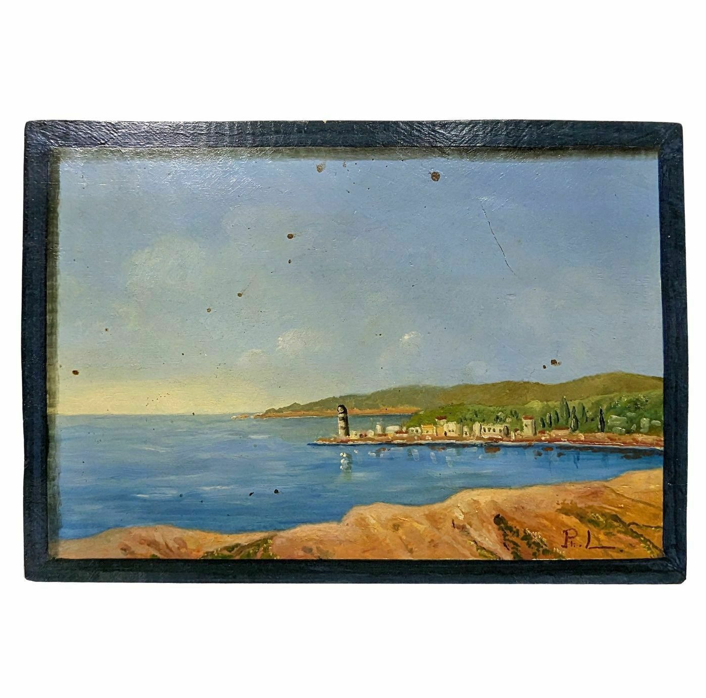 Seaside Landscape French School Philippe Lazare 20th Century
