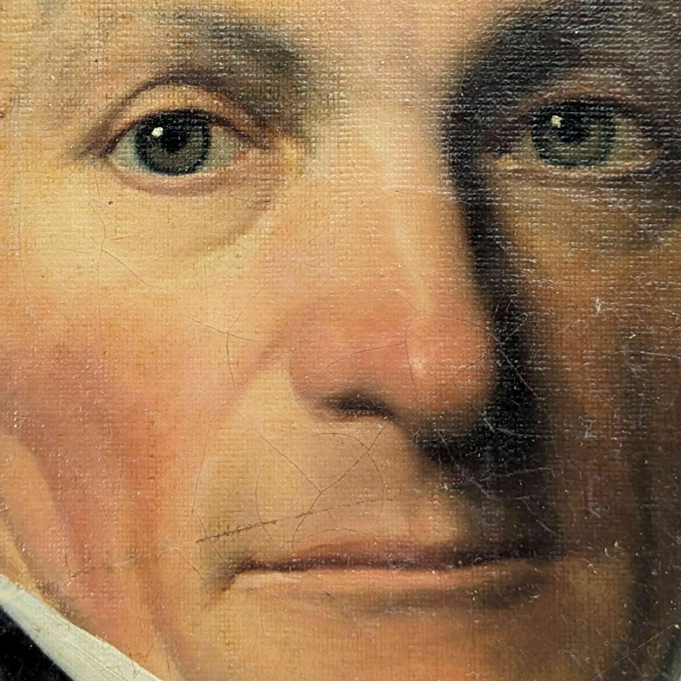 Oil On Canvas Quality Portrait Of A Man From The 19th Century photo Art
