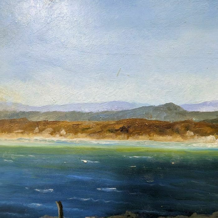 Seaside Landscape With Seagulls French School Philippe Lazare 20th Century photo 163.0