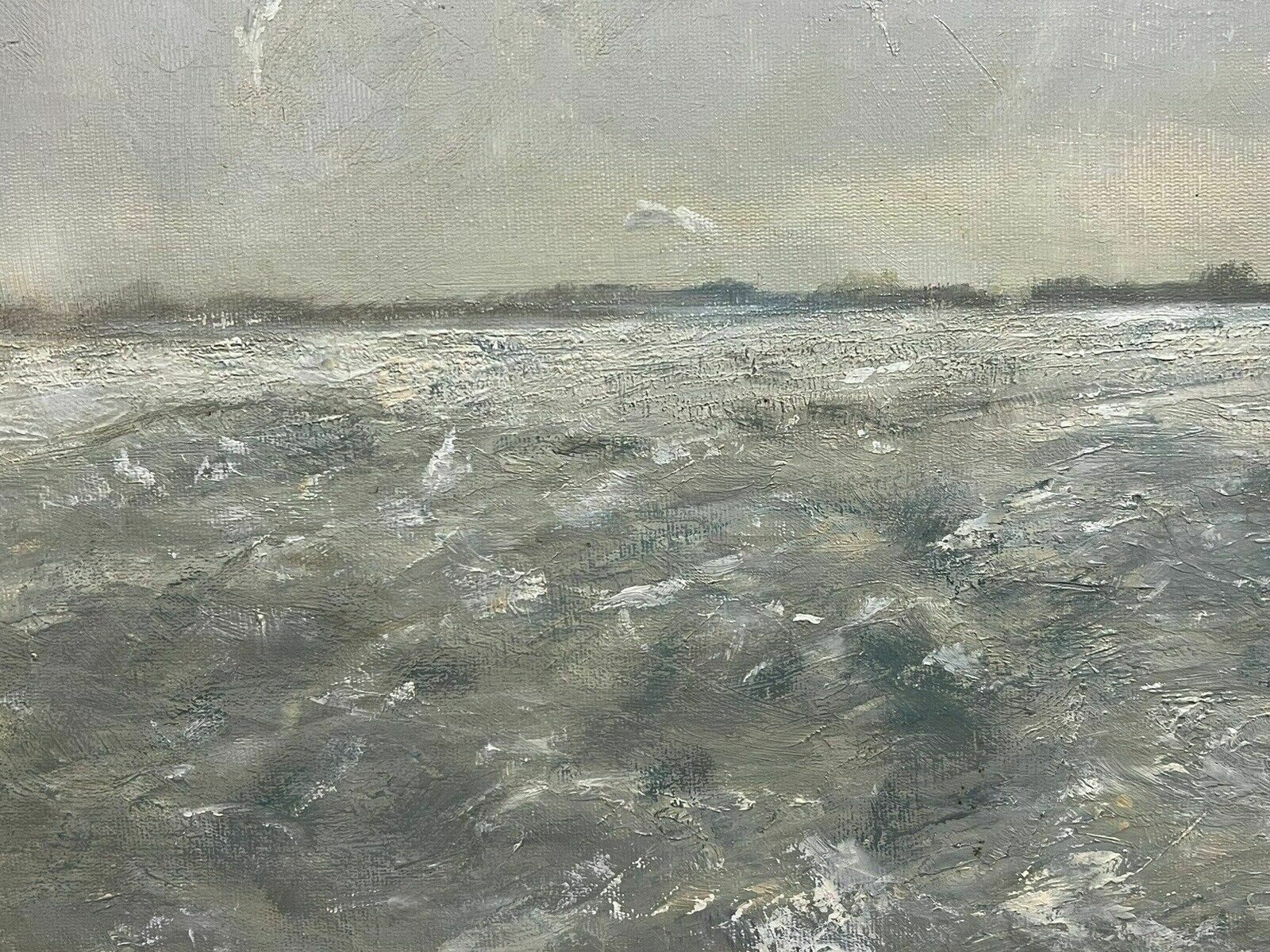 Contemporary Art British School Jill Grinstead Coastal Scene Oil Painting photo 285.0