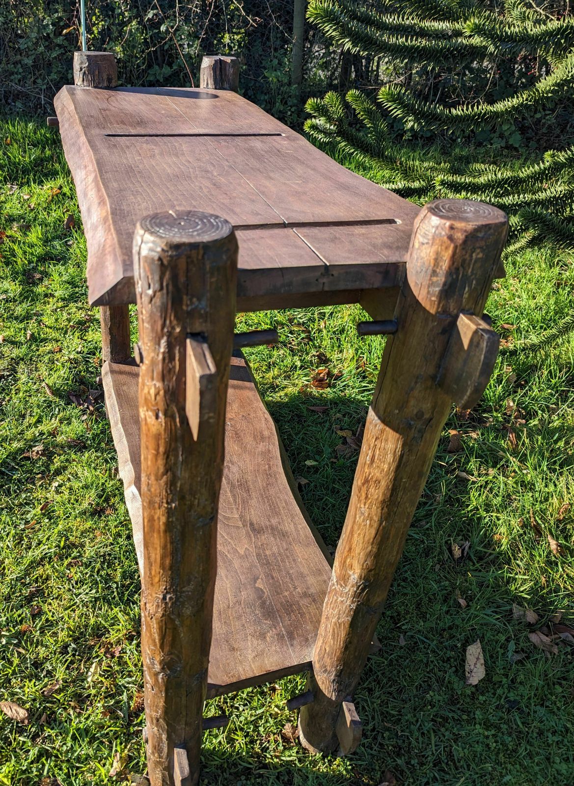 photo furniture Superb Vintage French Bistro Butchers Table   Delivery Available 0234.