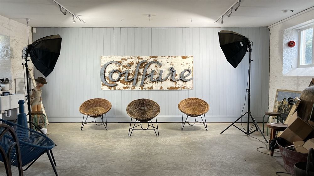 Vintage Hairdressers Sign, Mid 20th Century photo for sale