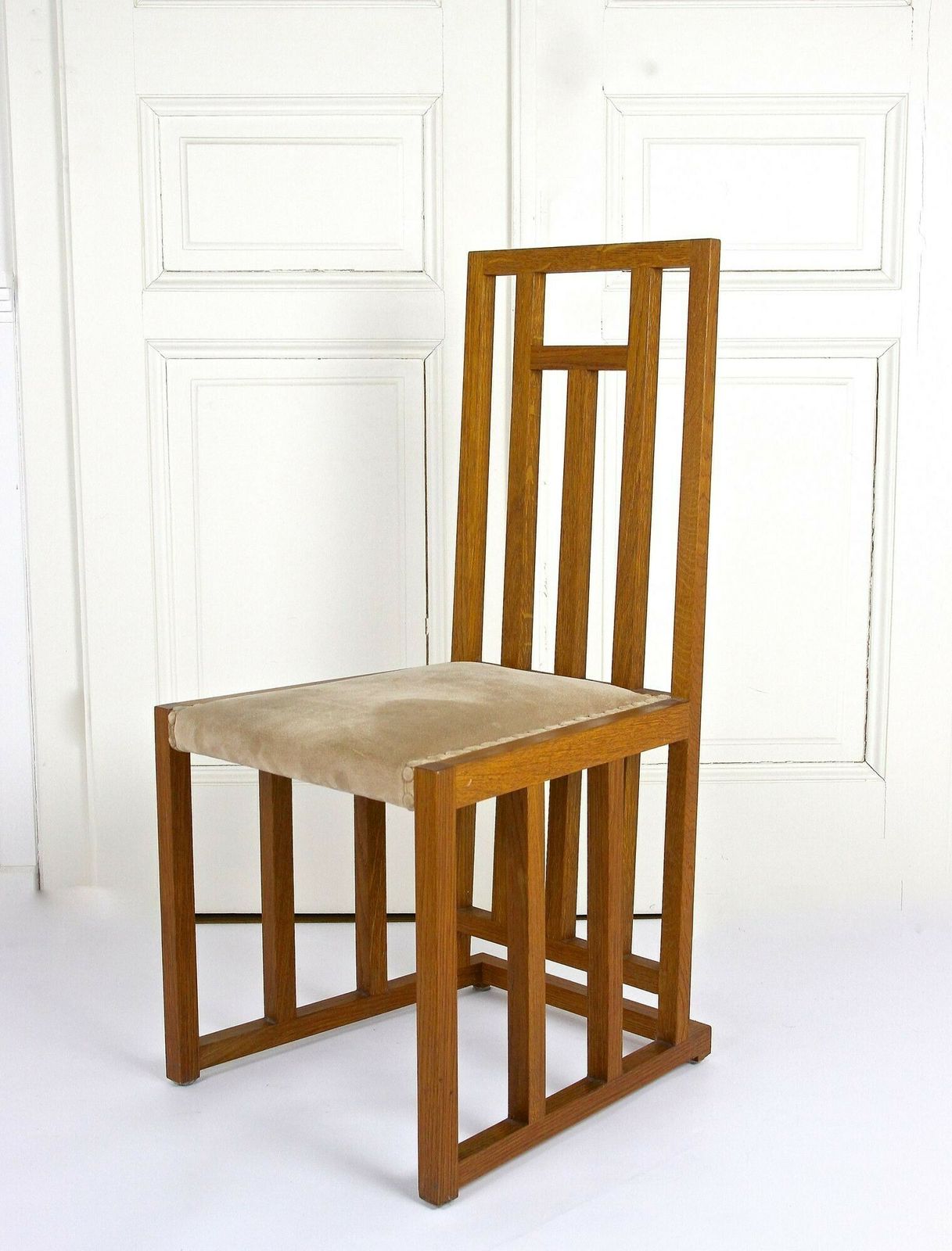 Furniture Set Of 6 Art Nouveau Dining Chairs By Josef Hoffmann, 20th Century, At Ca. 1901 photo