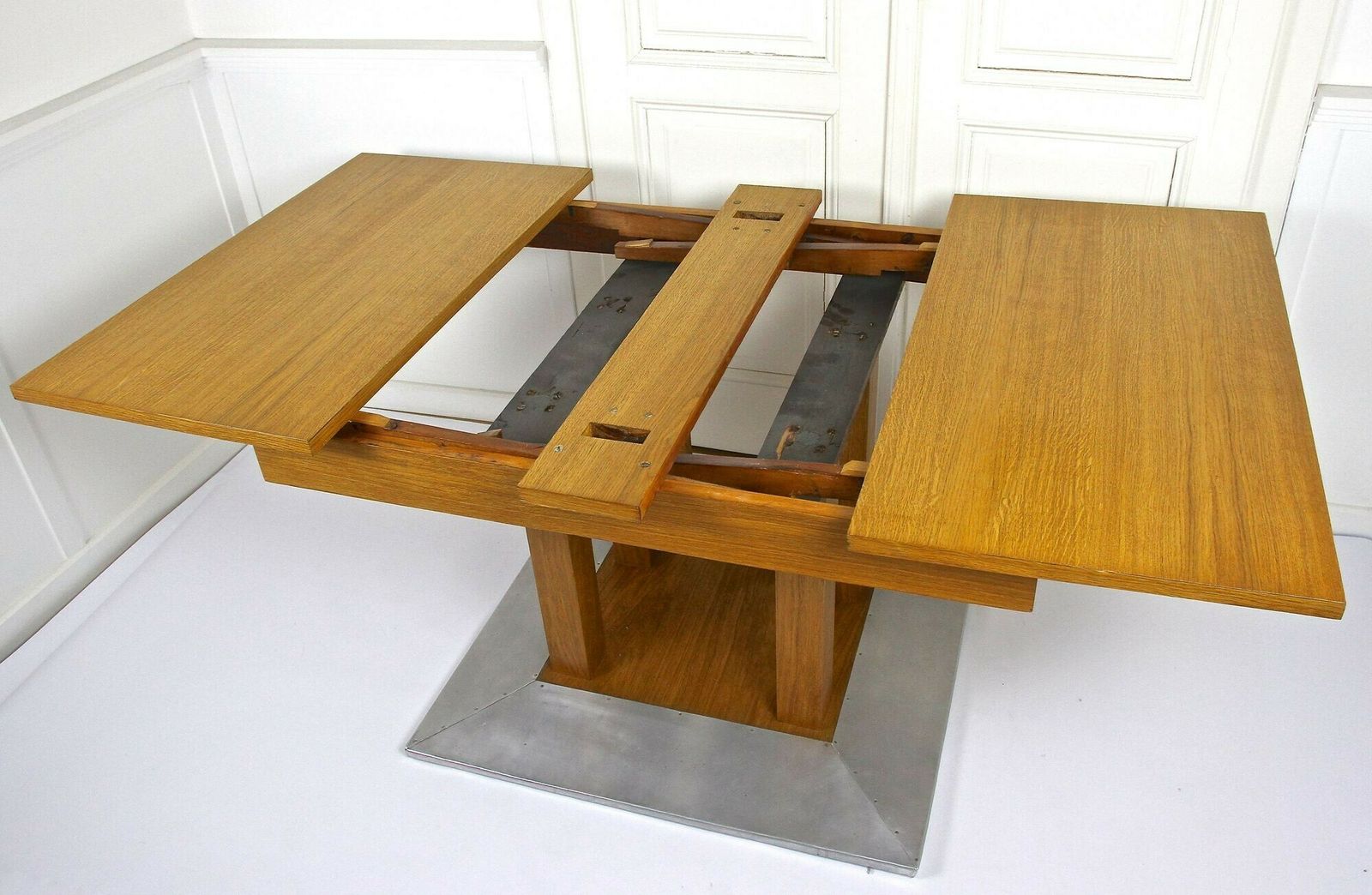 20th Century Extendable Oakwood Dining Table By Josef Hoffmann, At Ca. 1905 photo for sale