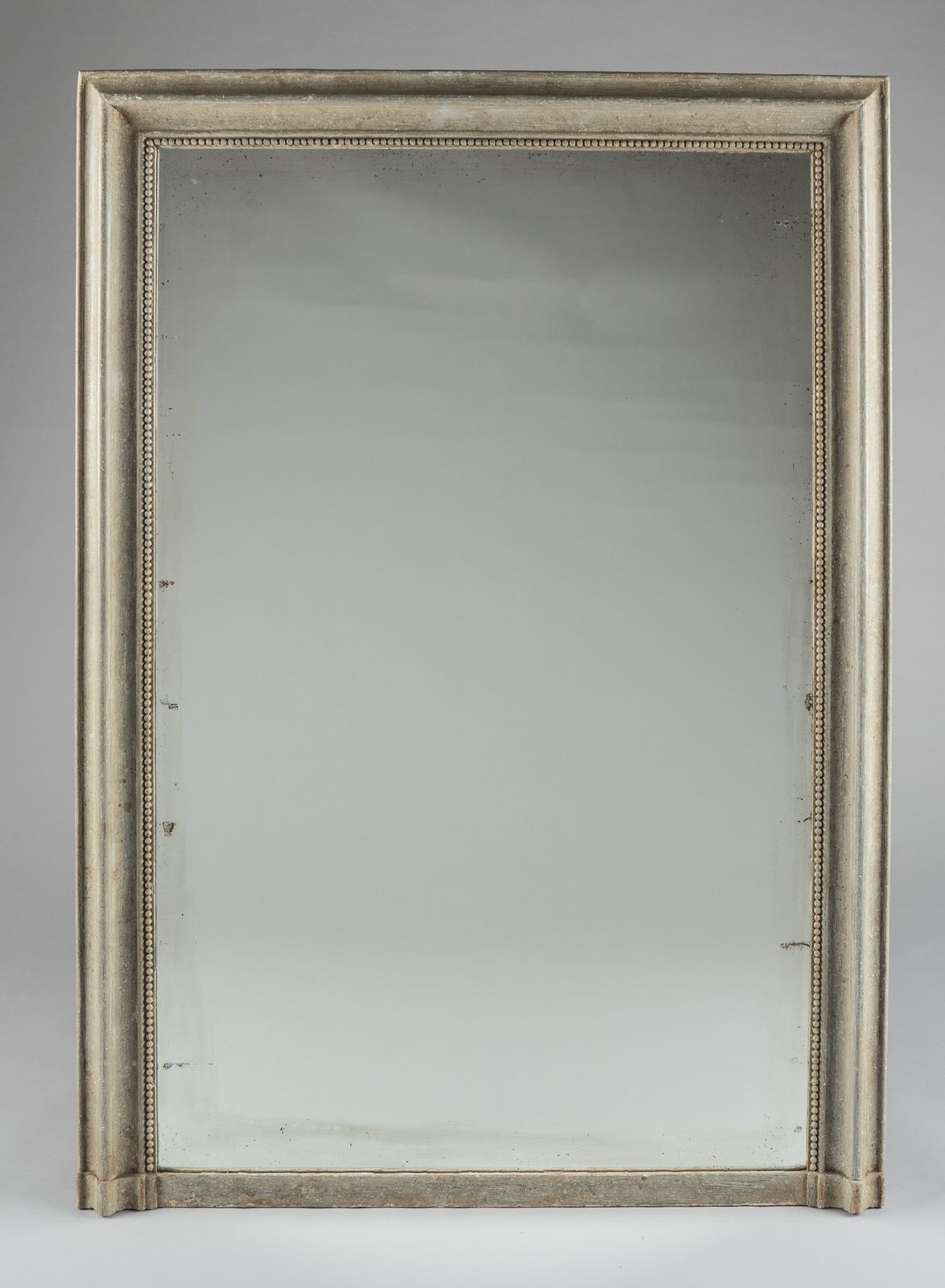 Large 19th Century French Painted Overmantle Mirror
