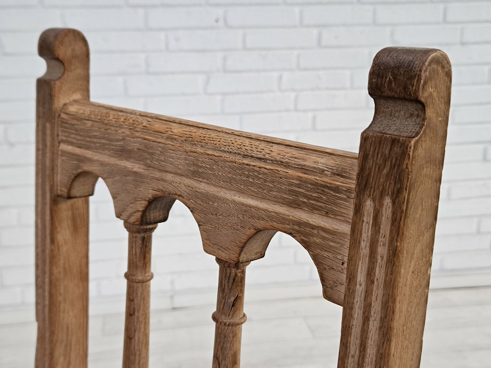 Ca. Jaren 1950 – Set Van 2 Deense Eetkamerstoelen, Goede Staat, Eikenhout. photo vinterior