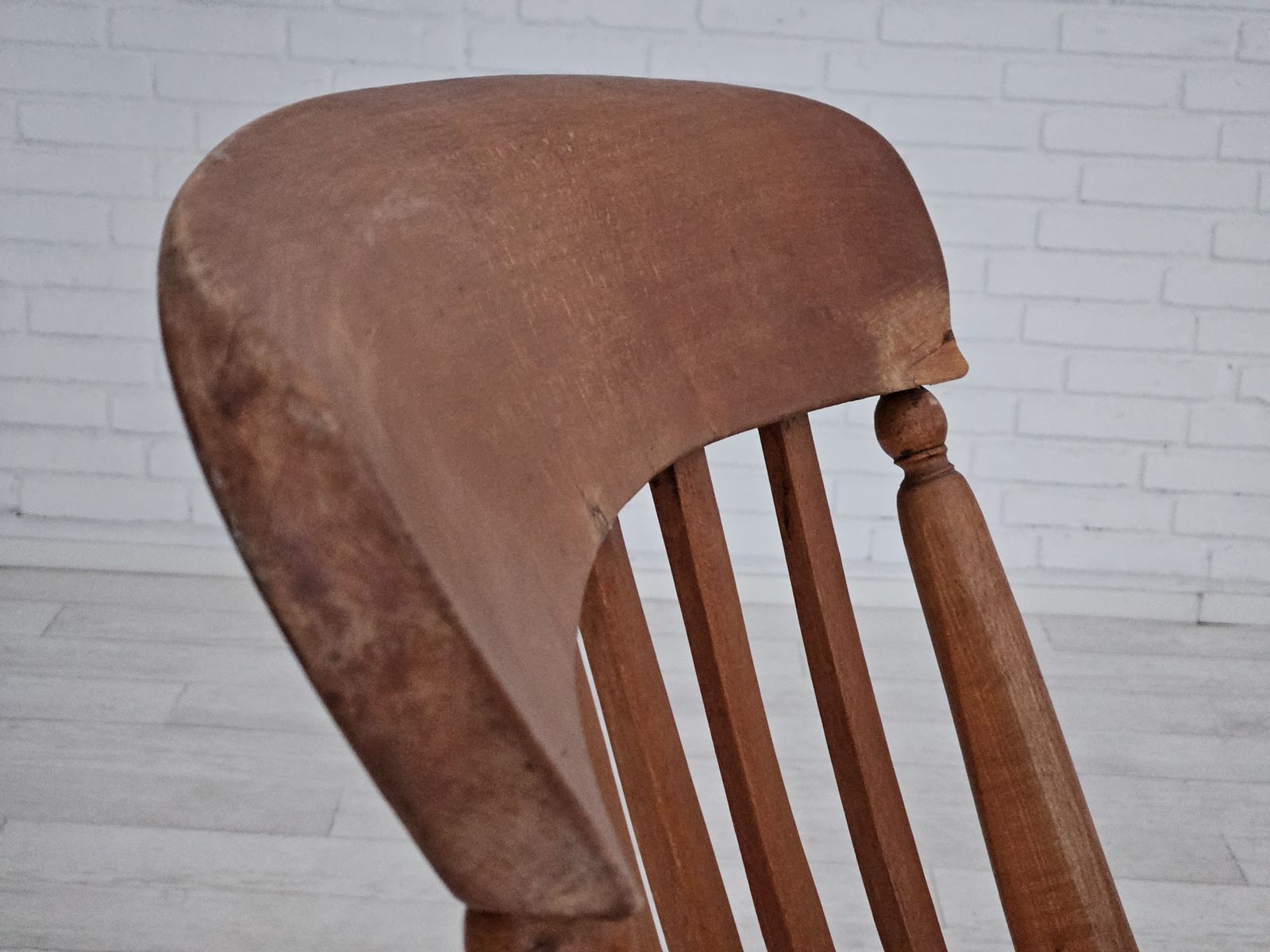 1950s, Scandinavian Design, Wood Armchair, Ash Wood, Oak Wood. photo for sale