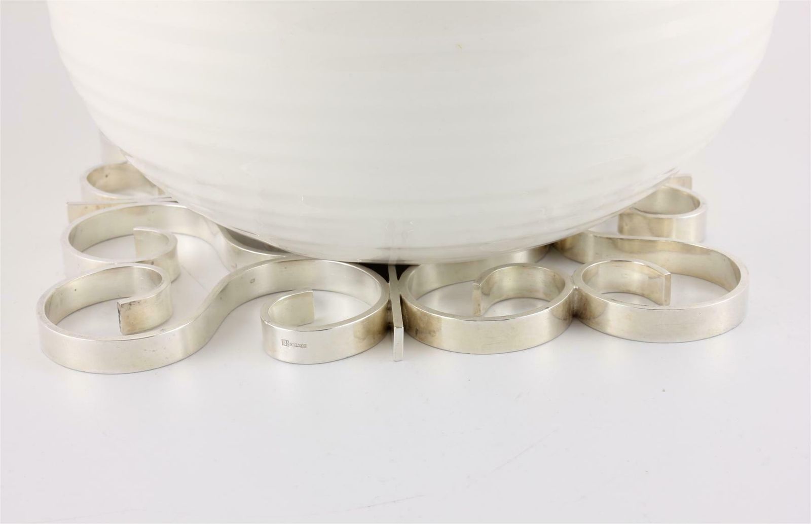 Set Of 3 Silver Plate Gallia Bottle Coaster Trivets By Christofle France. photo 300.0