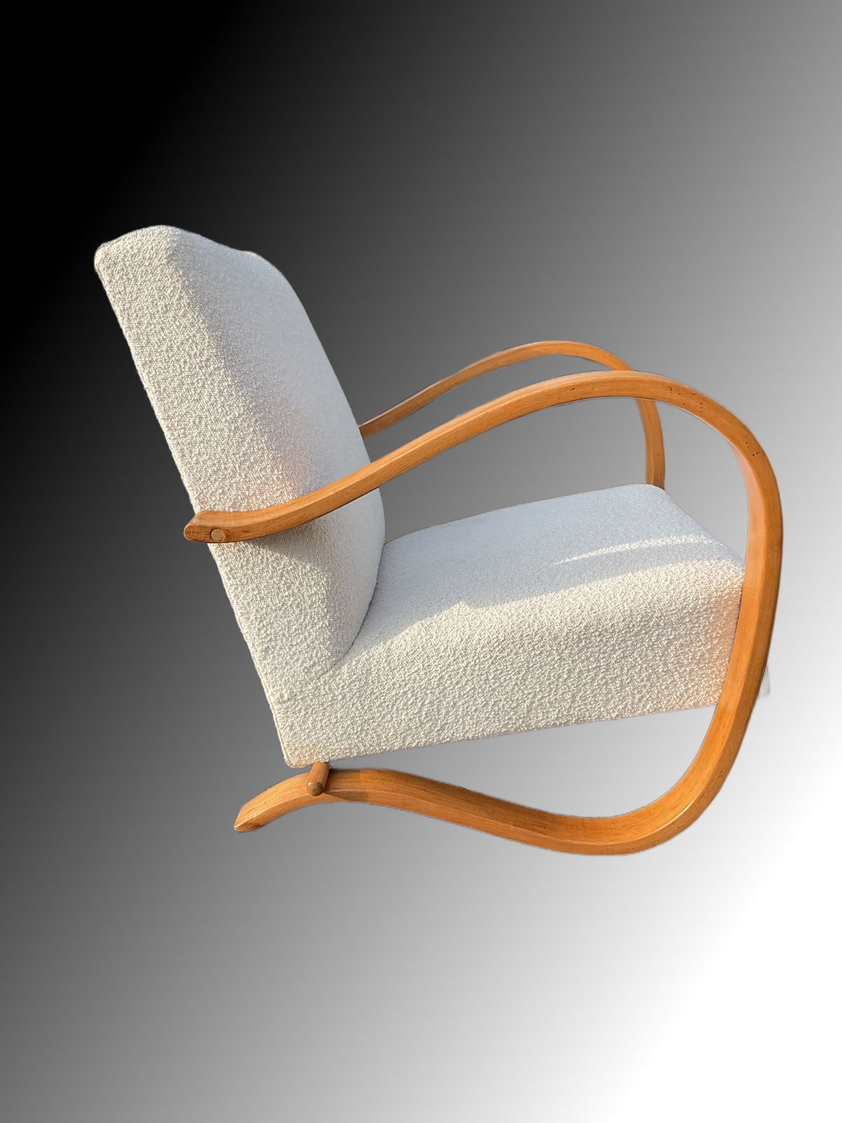 Art Deco Club Chair / Armchair By Jindrich Halabala For Up Závody 1930s photo furniture