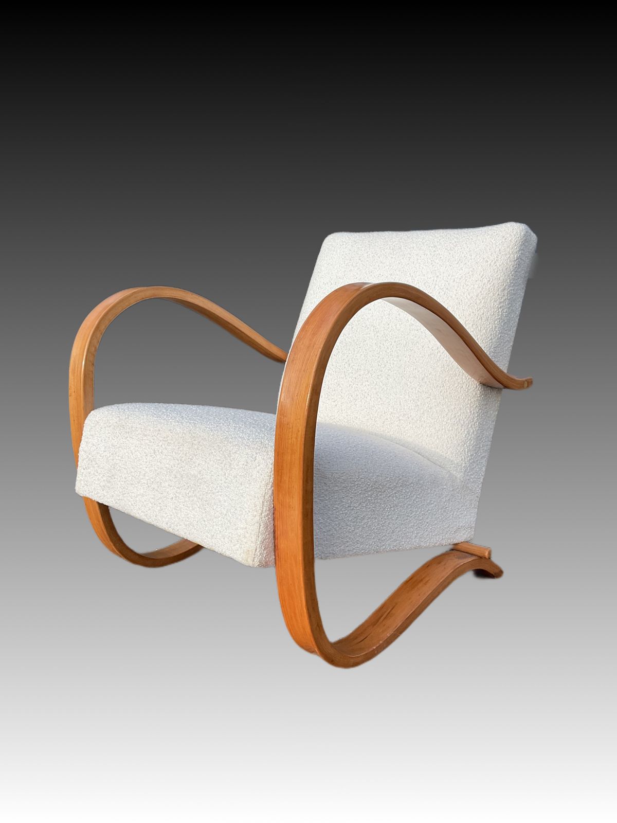 photo for sale Art Deco Club Chair / Armchair By Jindrich Halabala For Up Závody 1930s