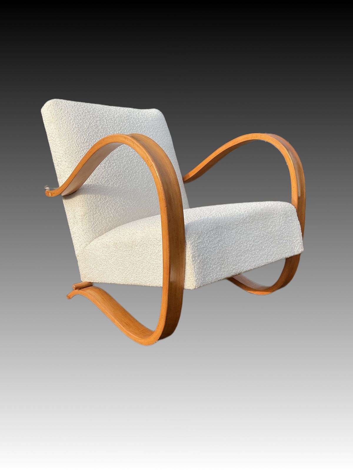 Art Deco Club Chair / Armchair By Jindrich Halabala For Up Závody 1930s