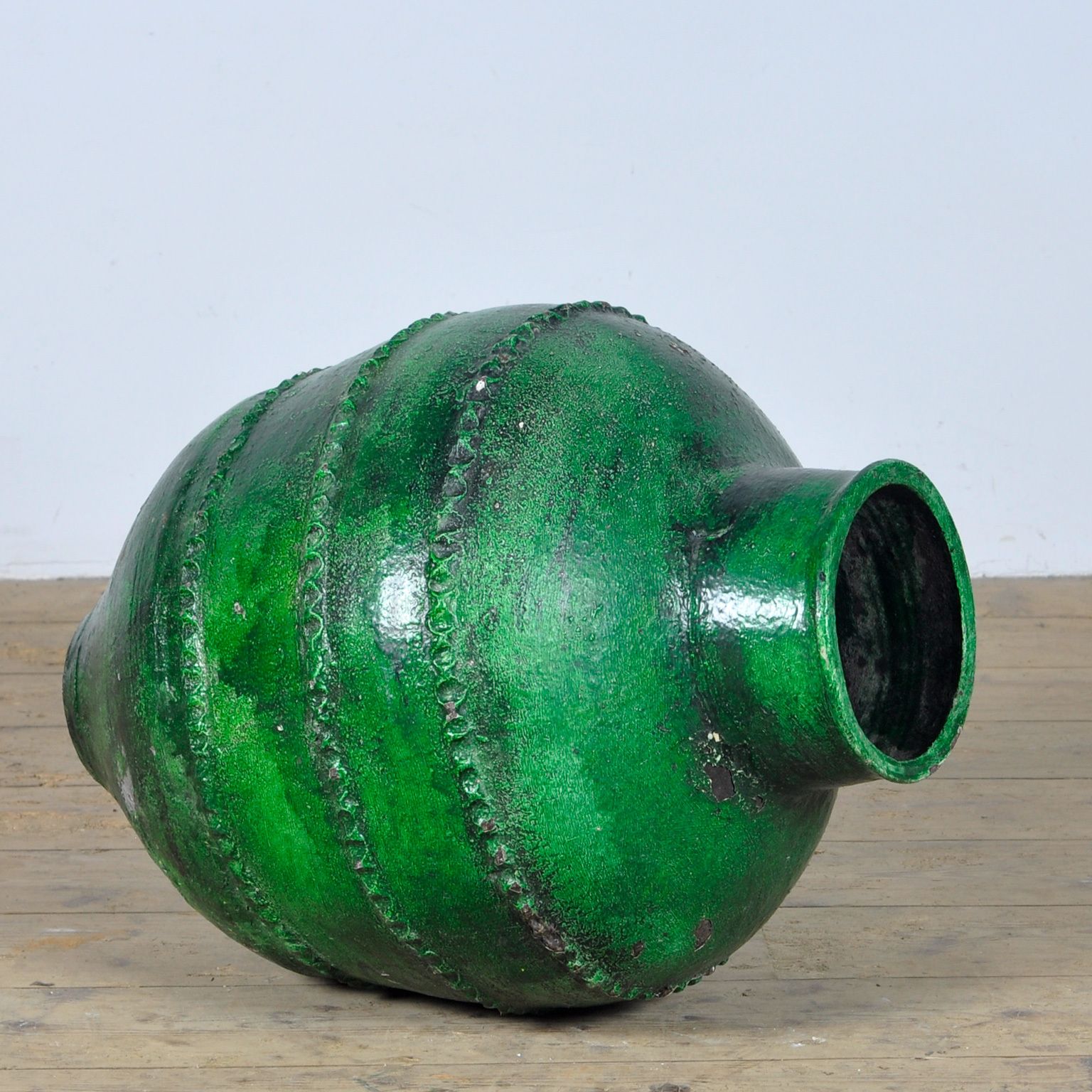 Large Turkish Terracotta Olive Jar Or Garden Urn photo vintage