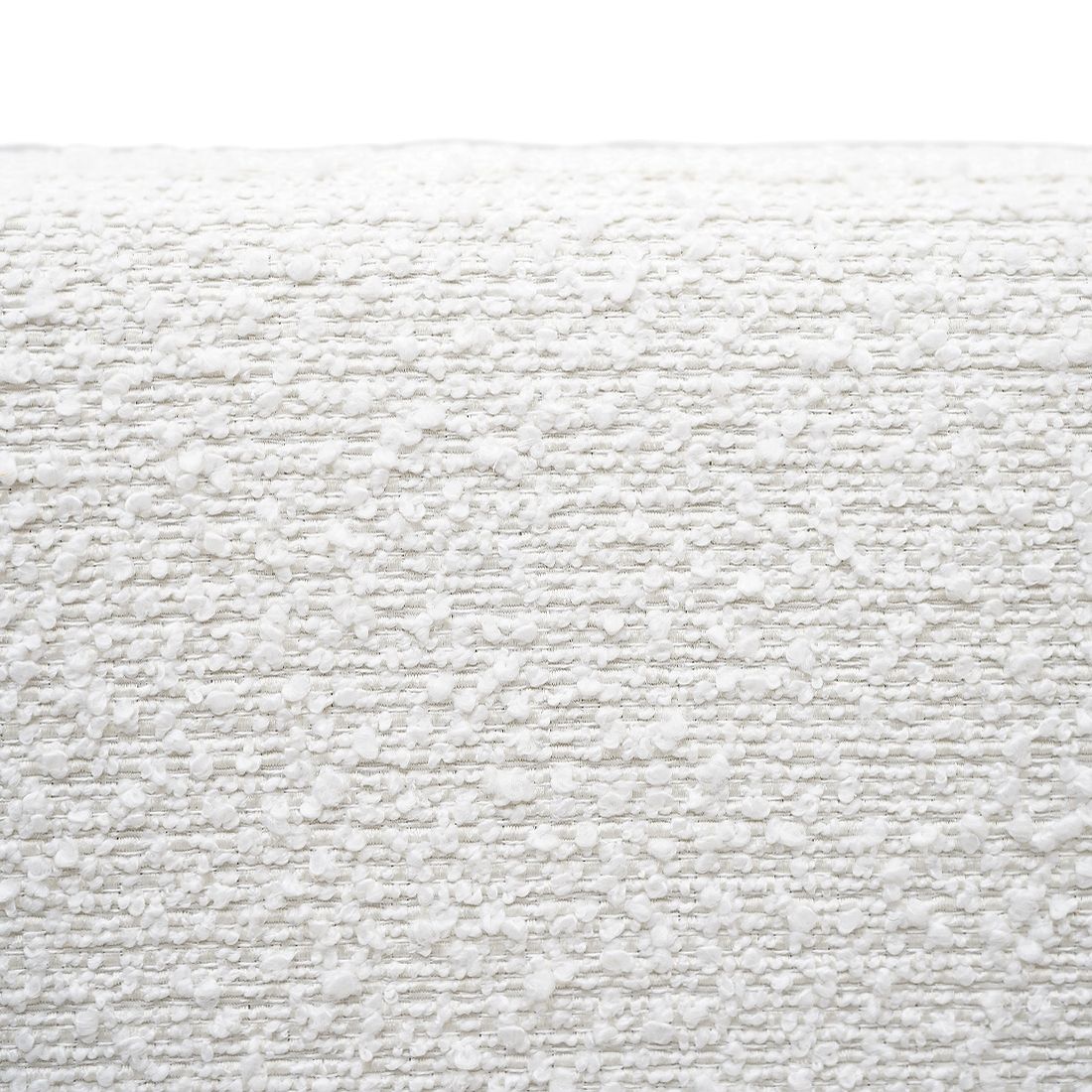photo for sale Sofa In Wood And White Bouclé By Mario Franchioni For Framar, 1960s