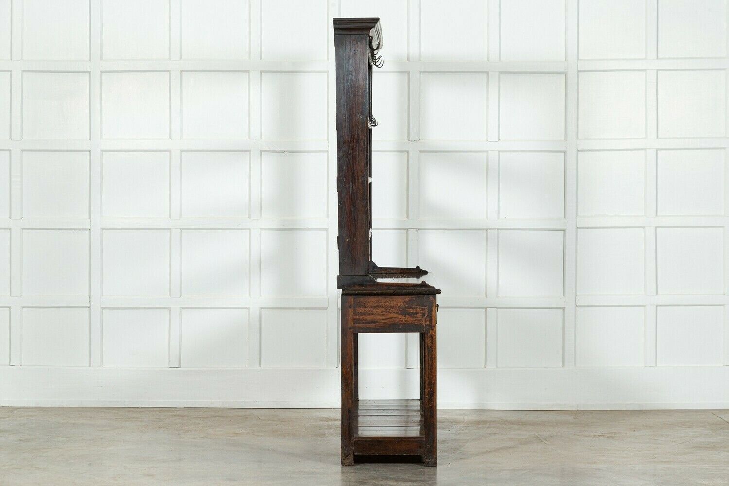 English George III Oak Potboard Dresser photo vintage