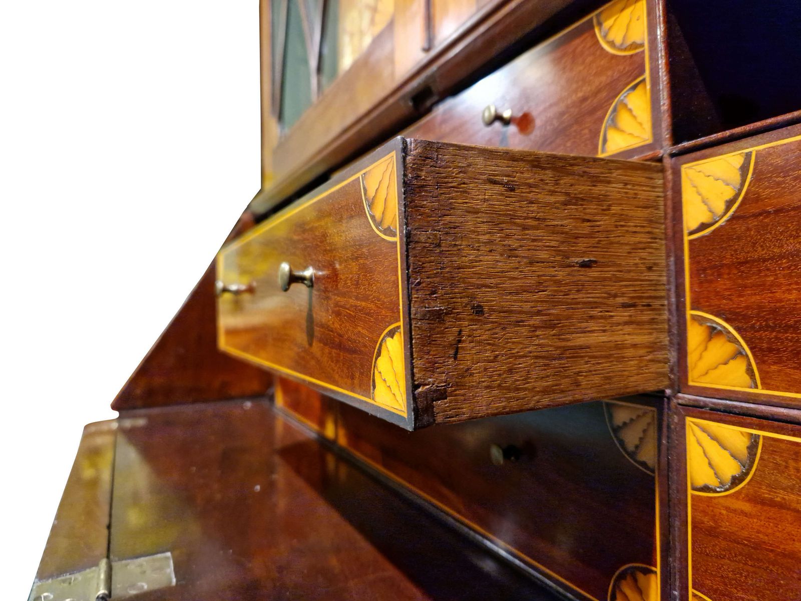 Georgian Mahogany Secretaire Bookcase photo Furniture