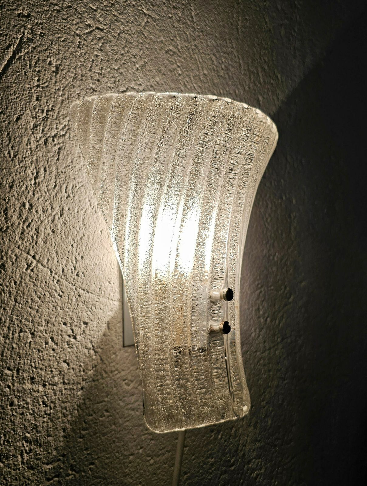 Pair Of Mid Century Modern Murano Glass Sconces By Barovier And Toso // Made In Italy In 1970s photo vinterior