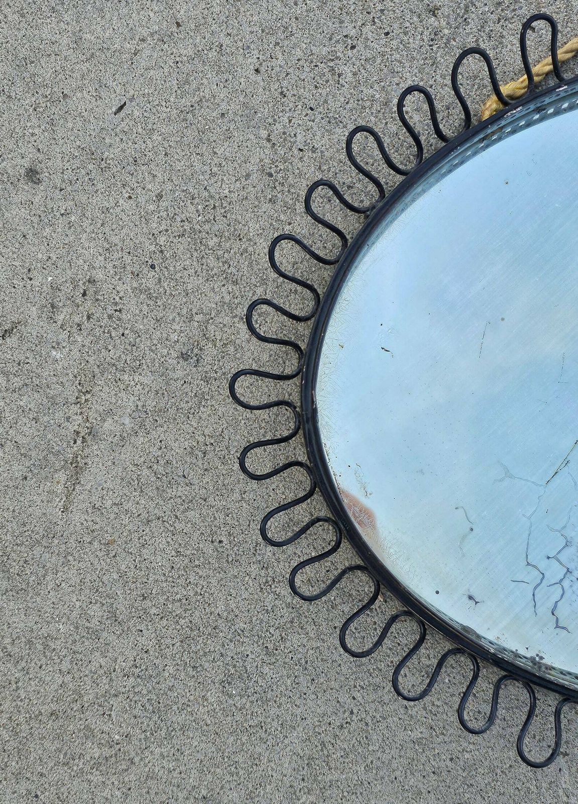 Mid Century Modern Oval Sunburst Mirror By Josef Frank // Made In Sweden In 1950s photo Home Decor