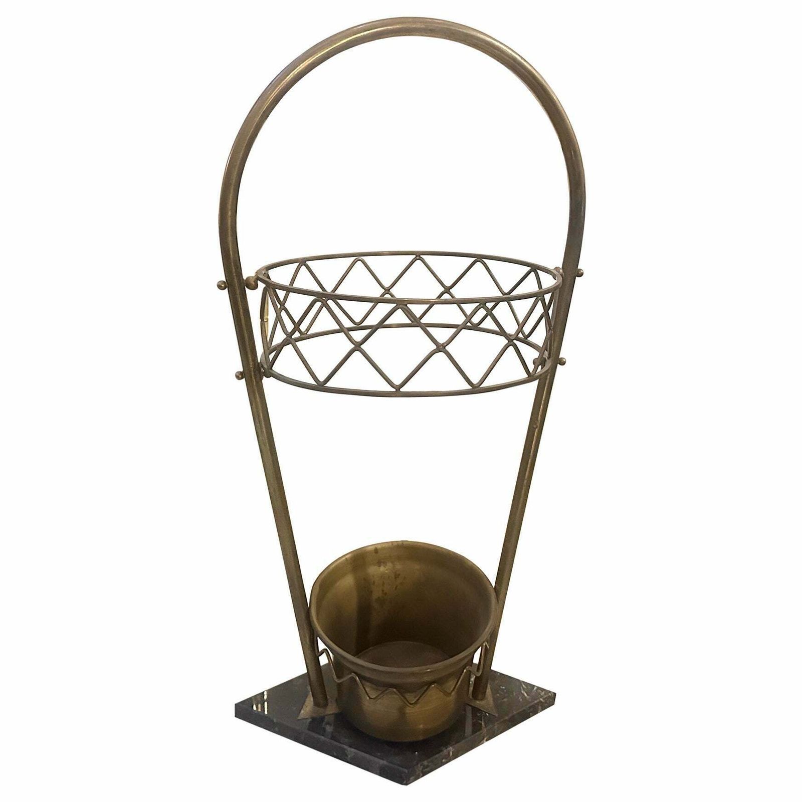An Elegant 1950s Gio Ponti Style Mid Century Modern Italian Umbrella Stand
