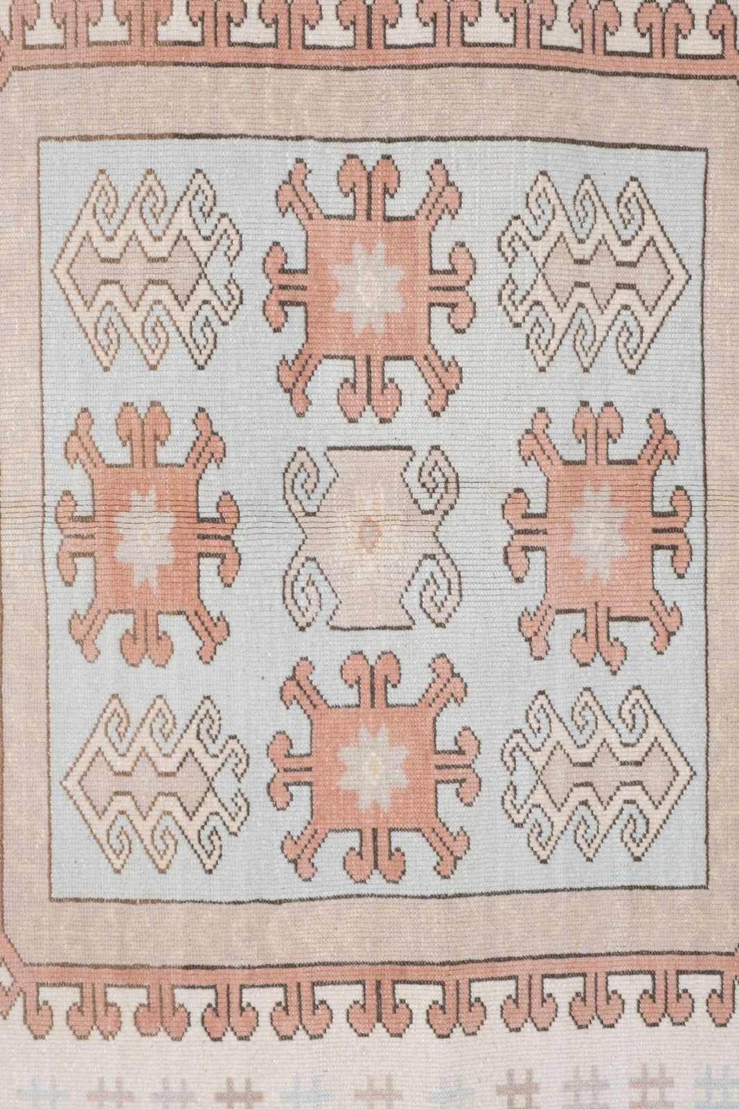 Wool Cream Southwest Rug,  Turkey Oushak 5'8'' X 7'8'' photo buy