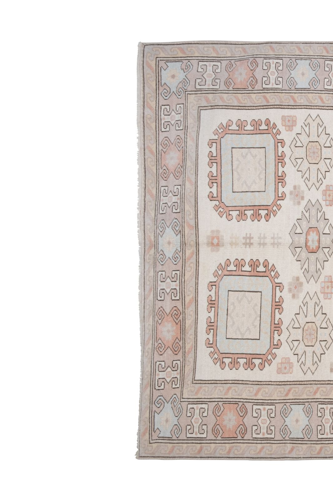 photo furniture Wool Cream Southwest Rug,  Turkey Oushak 5'8'' X 7'8''