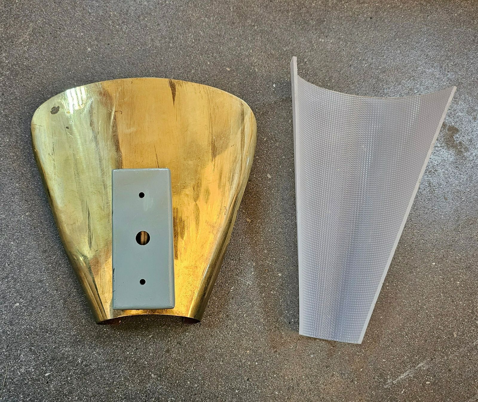 Pair Of Very Rare Mid Century Modern Brass Sconces By Stilnovo // Made In Italy In 1950s photo buy