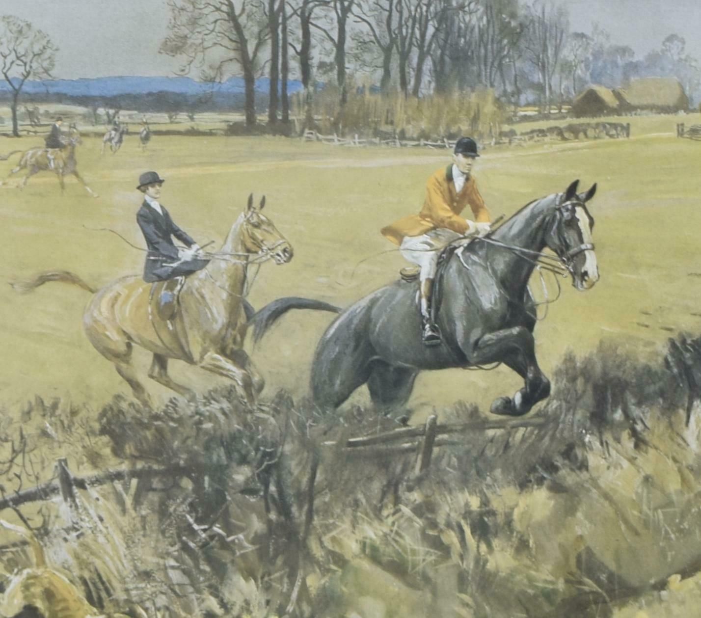 Lionel Edwards The Old Surrey And Burstow Hunt Hunting Print By Lionel Edwards 1926 photo furniture