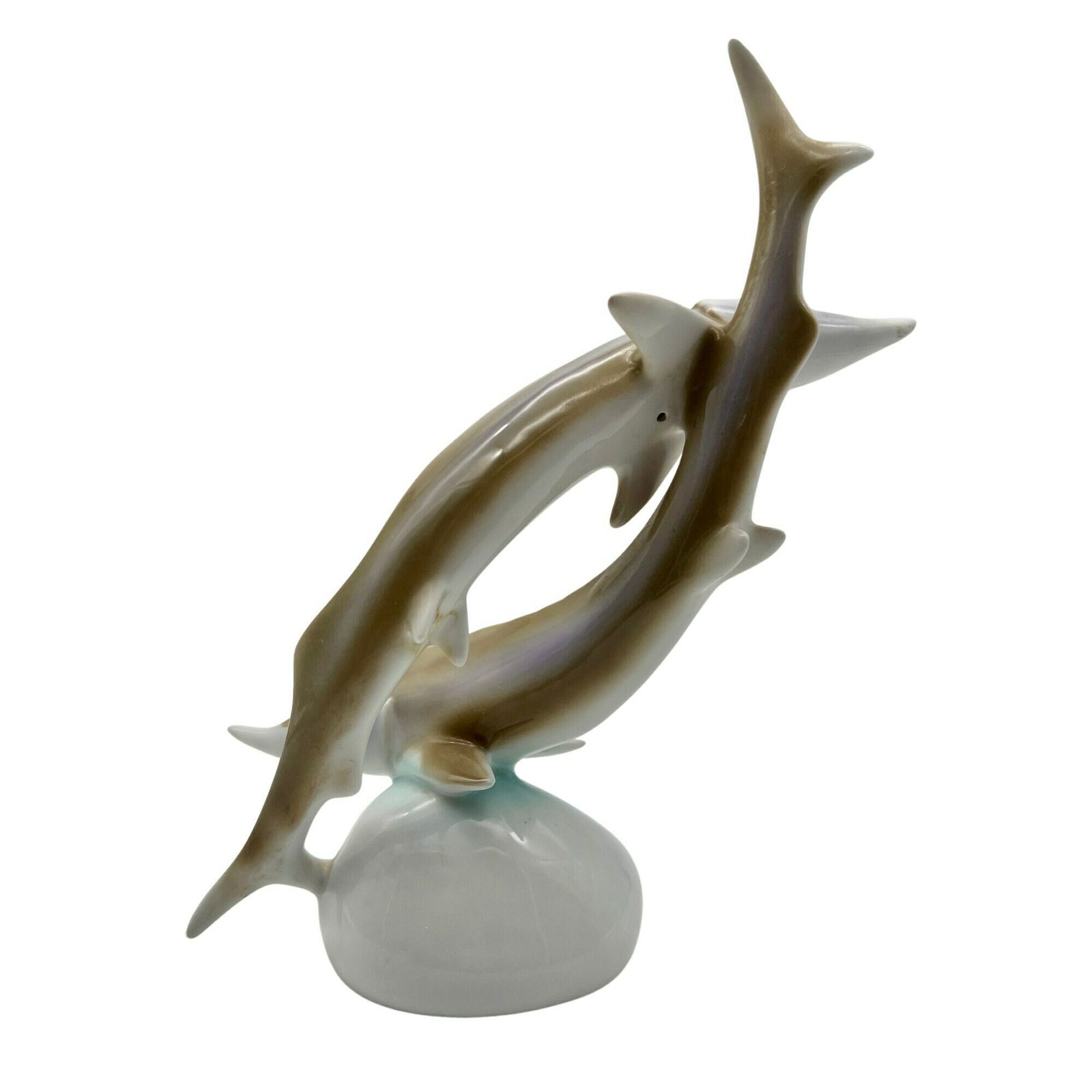 Vintage Hungarian Hollohaza Sturgeon Fish Figurine   Home Decor photo for sale