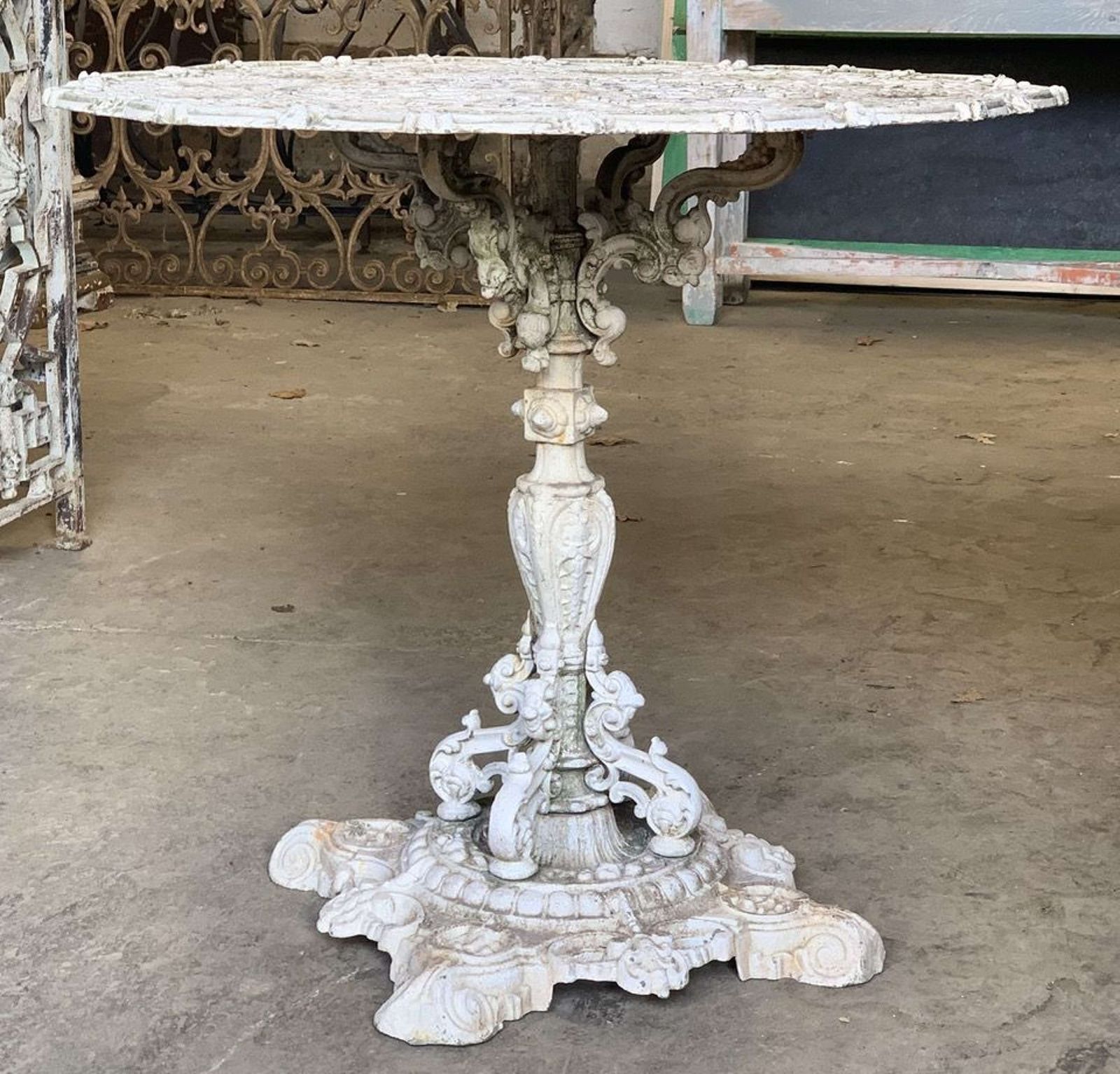 Antique Cast Iron Zodiac Table By Falkirk Iron Works photo Furniture