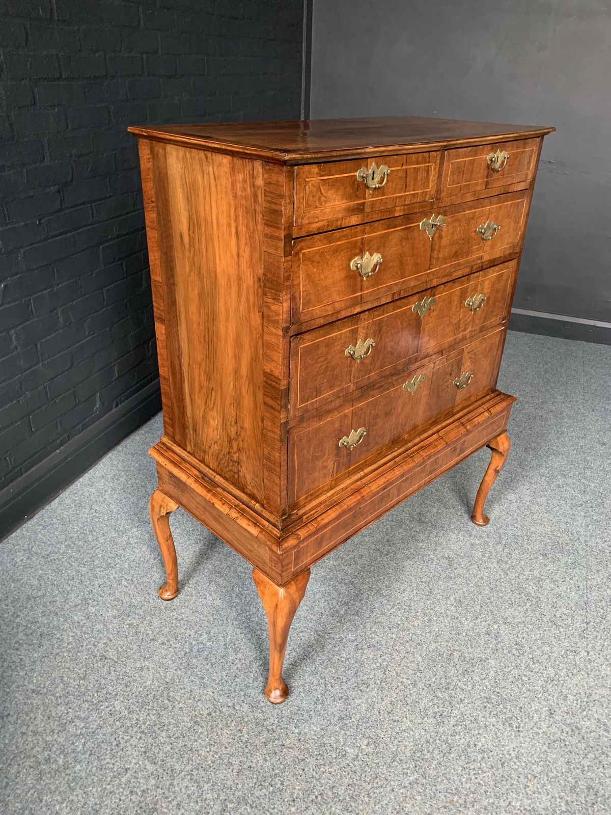 George II Walnut Chest On Stand photo buy